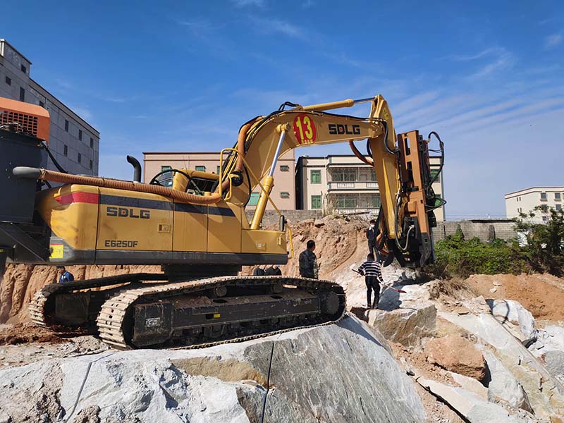 Hydraulic rock drills and splitters for breaking hard rock